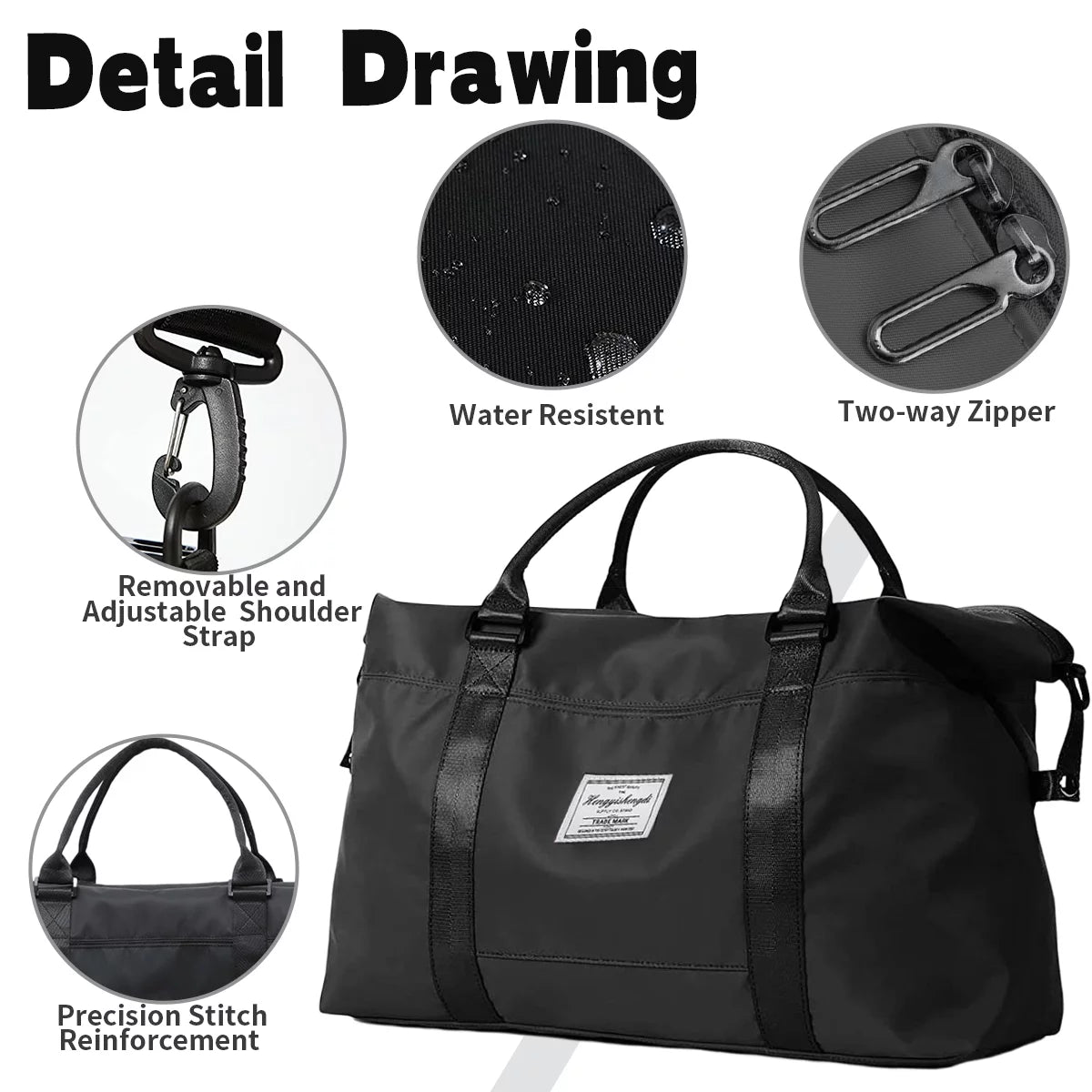 waterproof travel duffle bag for women