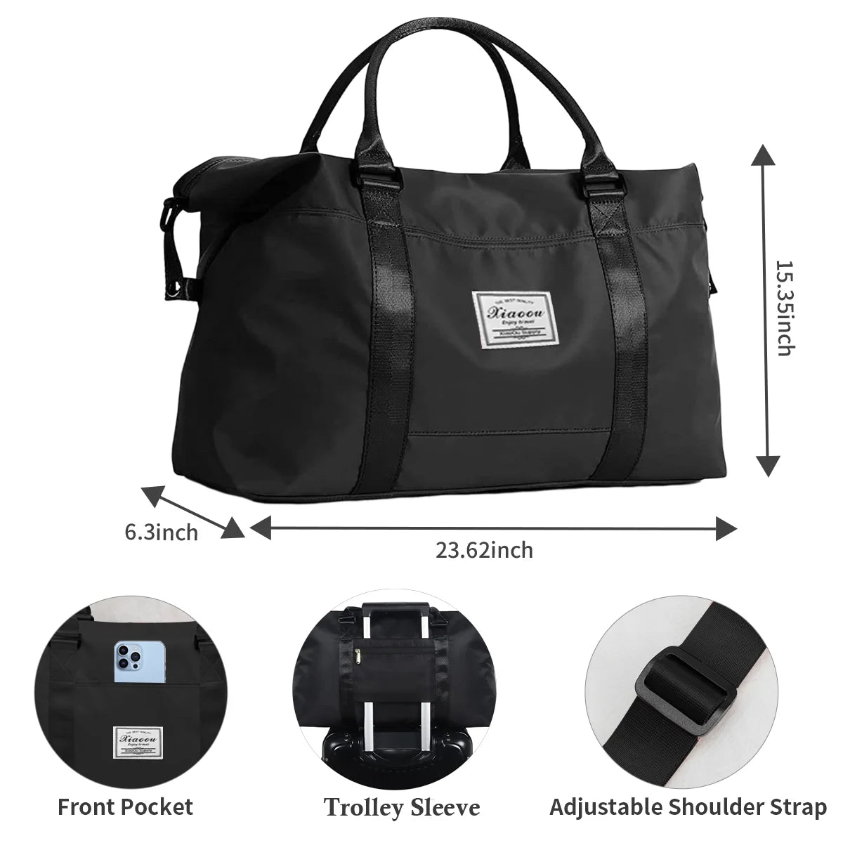 waterproof travel duffle bag for women