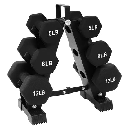 neoprene coated dumbbell set