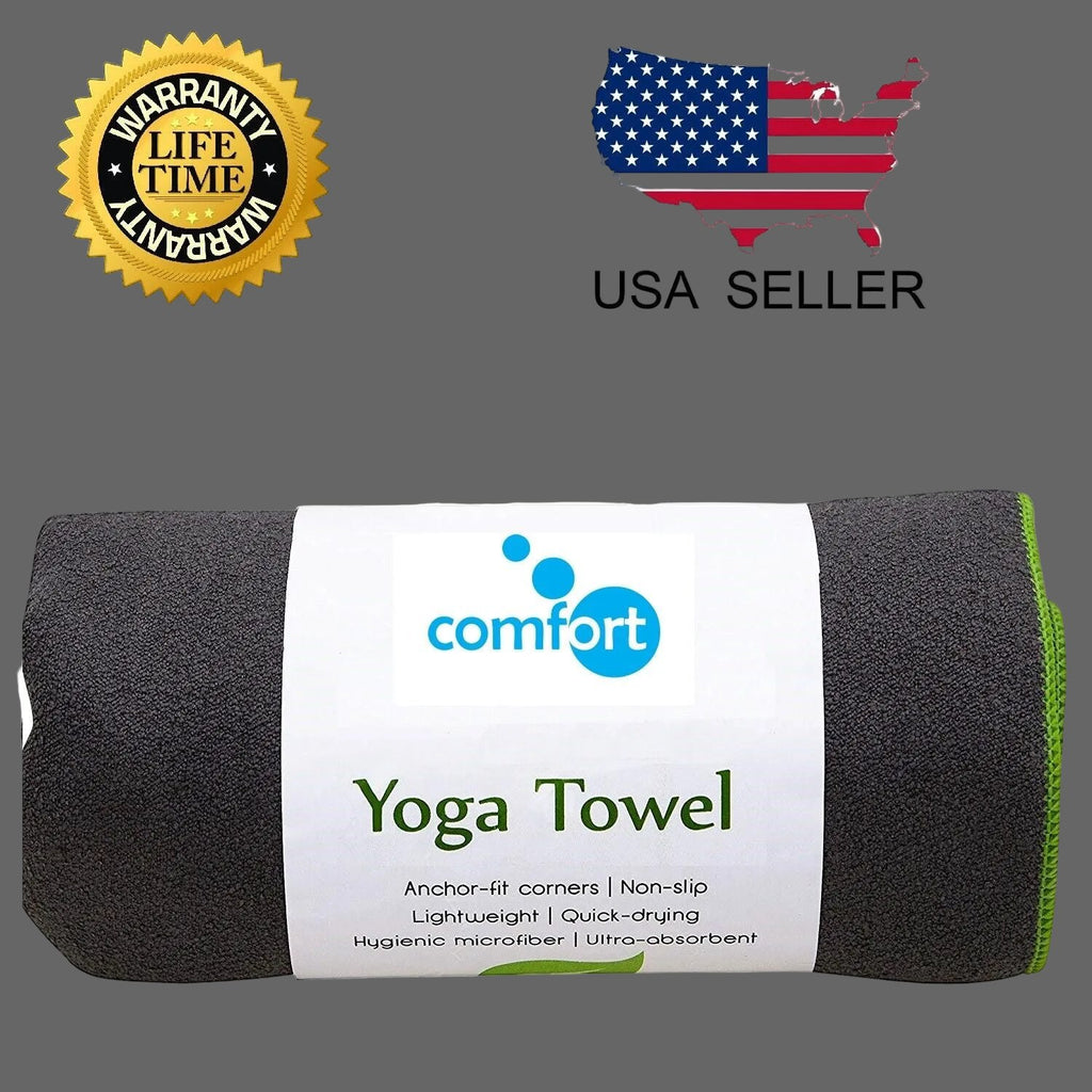 Yoga Mat Towel Non Slip Super Soft Sweat Absorbent Quick Drying Eco Friendly