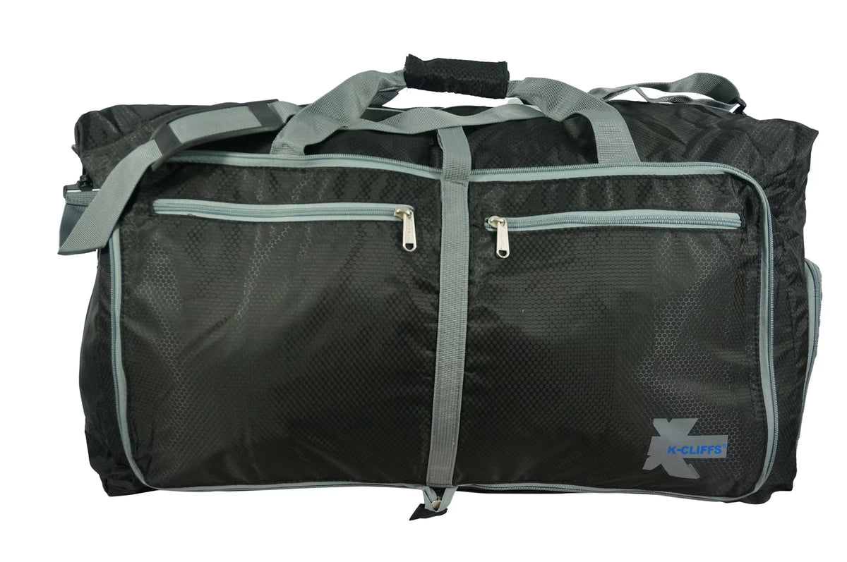travel-duffle-bag-foldable-shoe-compartment-black