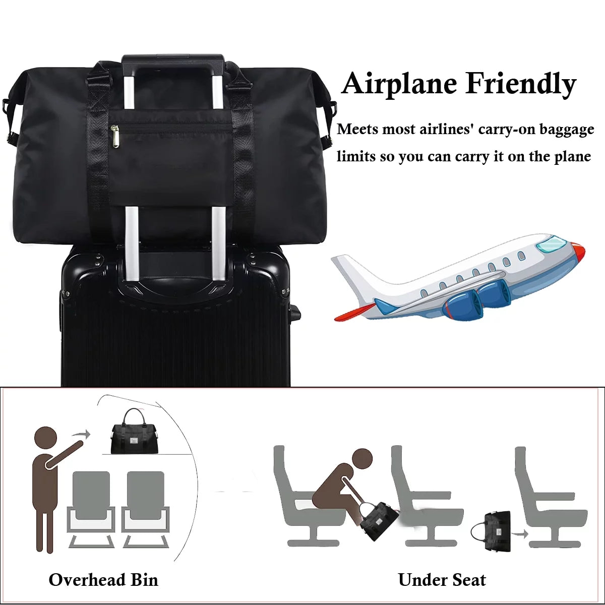 waterproof travel duffle bag for women
