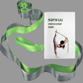 Yoga Straps Stretching Strap with 12 Loops Workout Poster, Straps for Stretching Physical Therapy Equipment Long Stretch Out Bands for Exercise, Pilates and Gymnastics for Women Men
