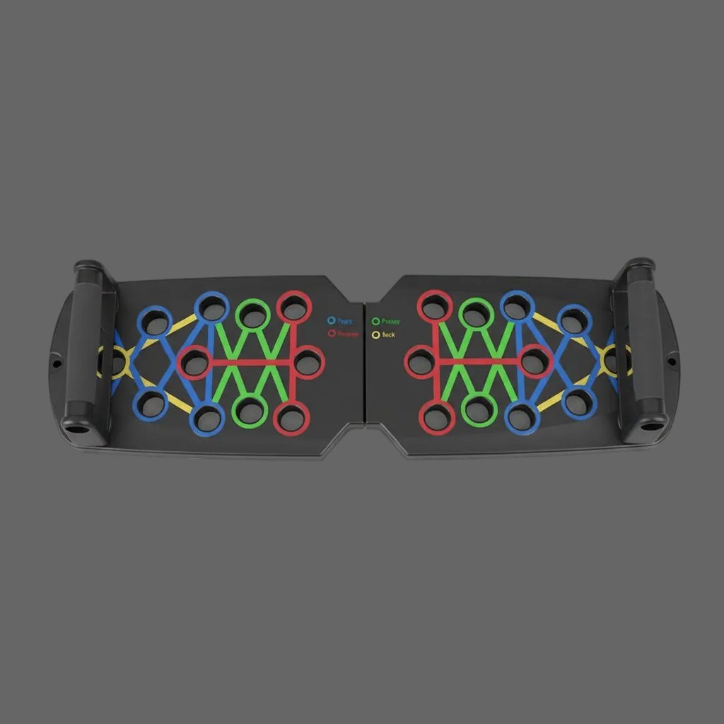 Portable Multifunctional Push up Board Fitness and Muscle Training Device Home Workout Set Foldable Push up Bar Resistance